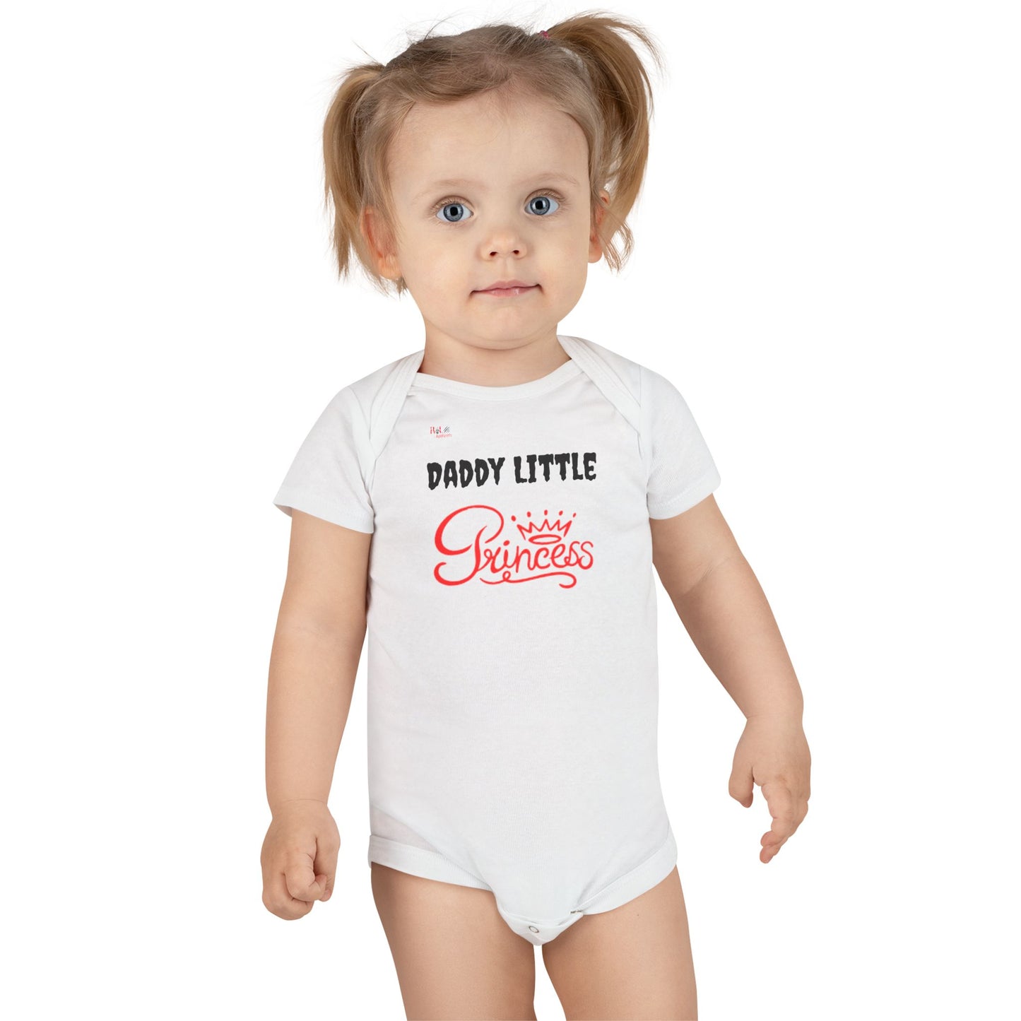 R2L Apparels Girls Organic Baby Bodysuit - Princess Design - Perfect Gift for Little Royalty